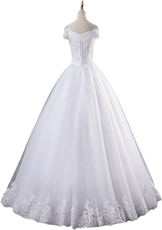 Elegant Portrait Sleeveless Ball Gown Wedding Dresses Tulle