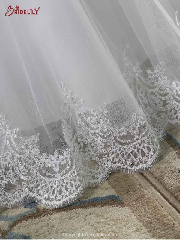 New Lace Off-The-ShouldeR Ball Gown Tulle Wedding Dresses