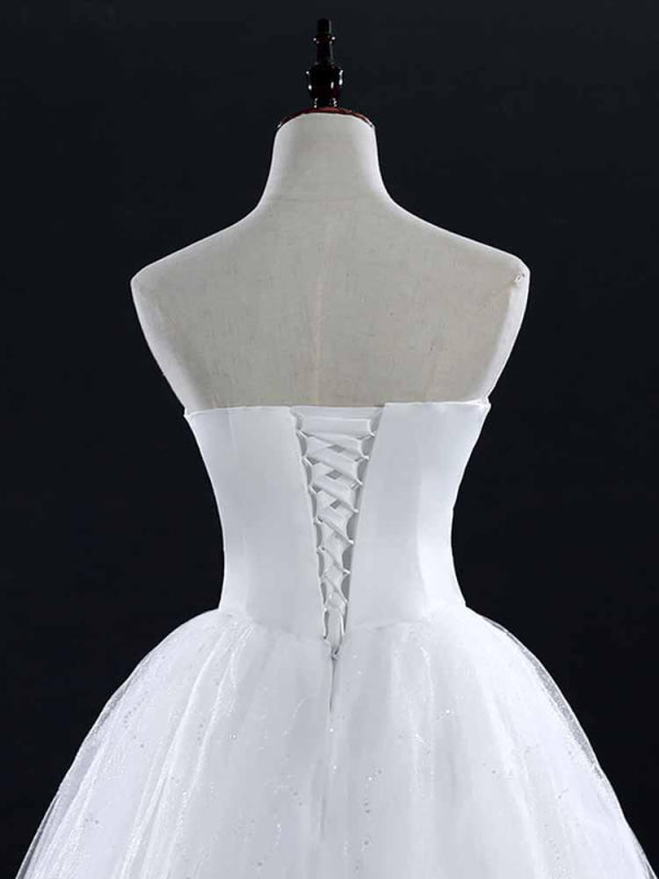 Sweetheart Lace Ball Gown Wedding Dresses