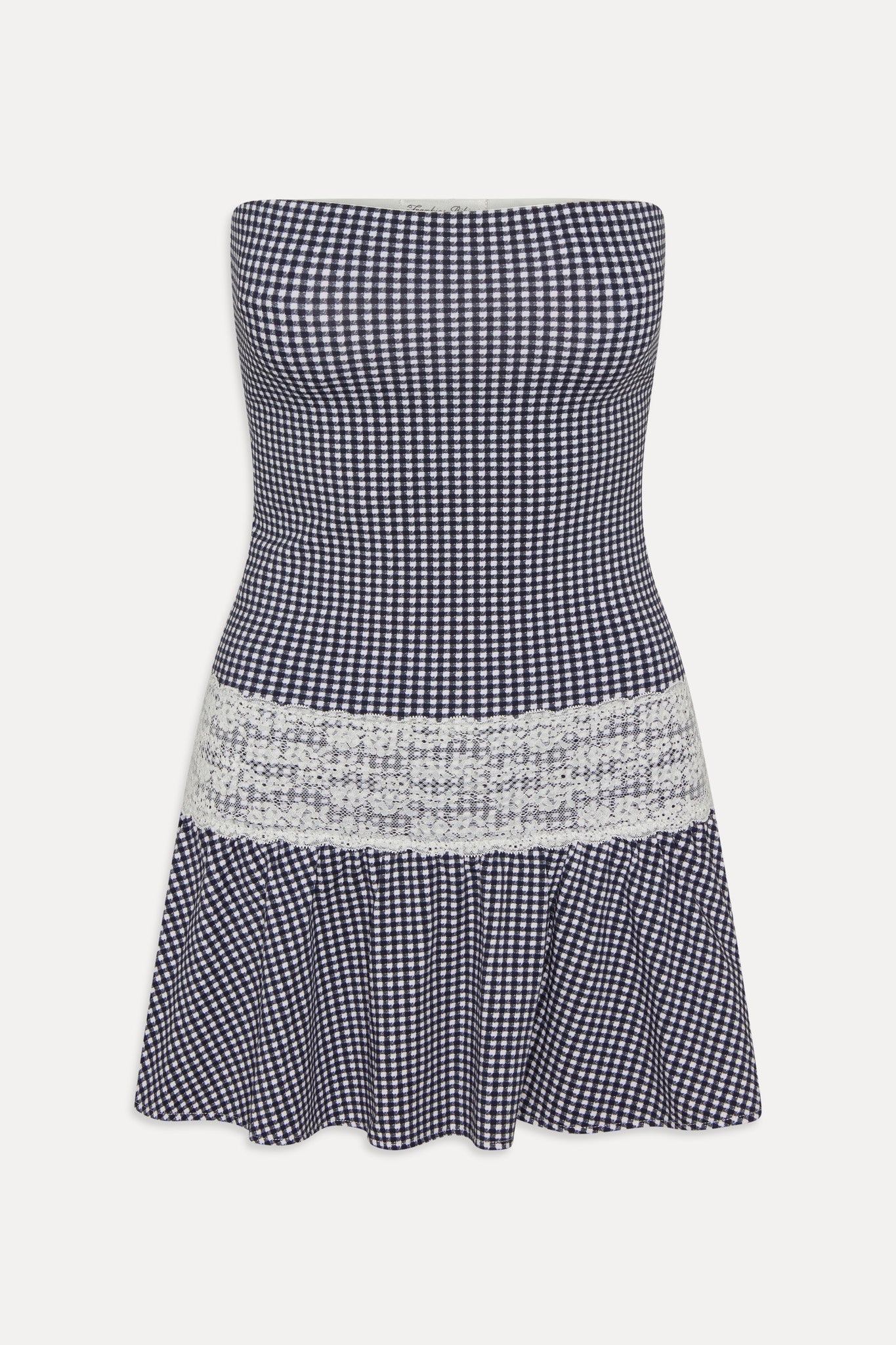 Mirage Gingham Mini Dress - Midnight Wishes