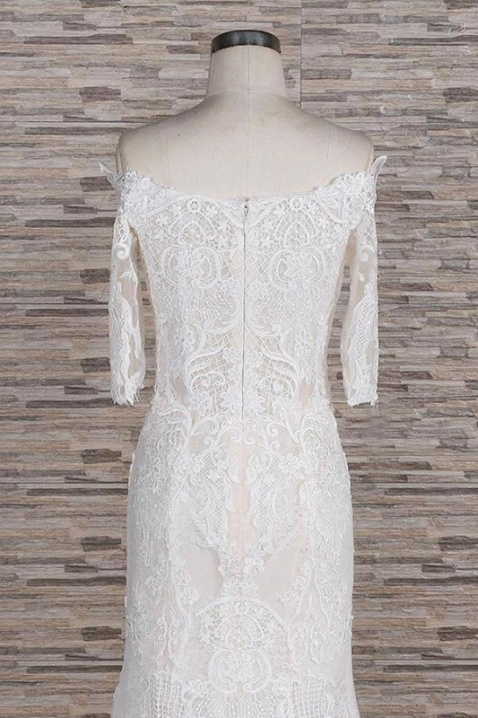 Awesome Appliques Court Train Mermaid Wedding Dress