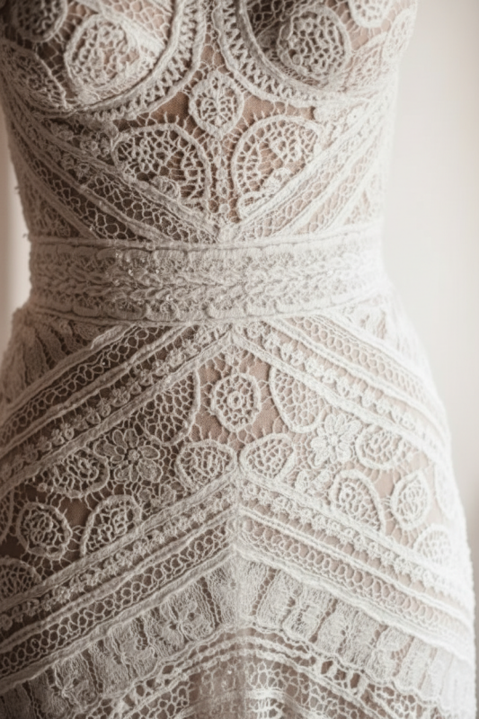 Elegant Sweetheart Lace Mermaid Boho Wedding Dresses