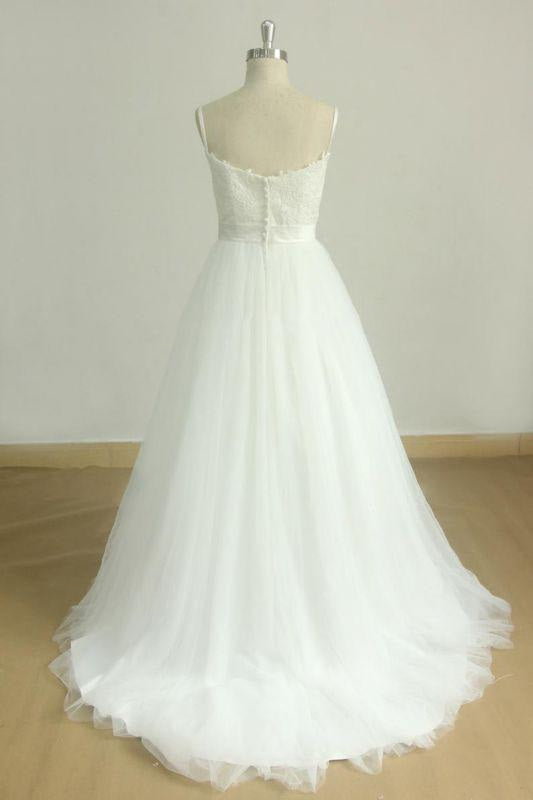 Floral Jewel Crystal Beads Long Sleeve Sheer Tulle Ball Gown Wedding Dress