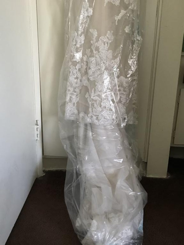 Pretty Lace Mermaid Long Sleeves Wedding Dress