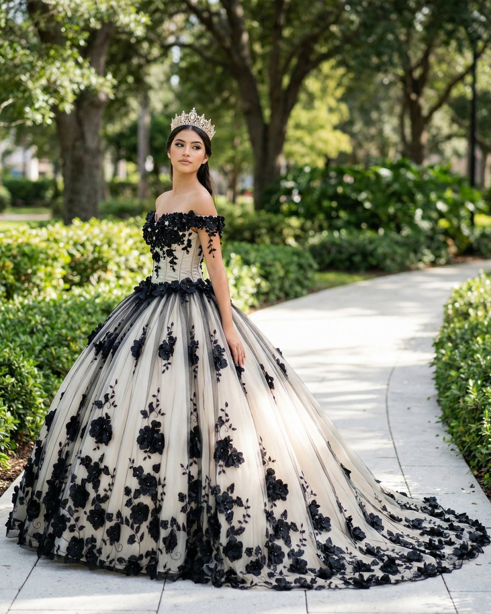 Red Off The Shoulder Tulle Quinceanera Dresses With Lace Appliques