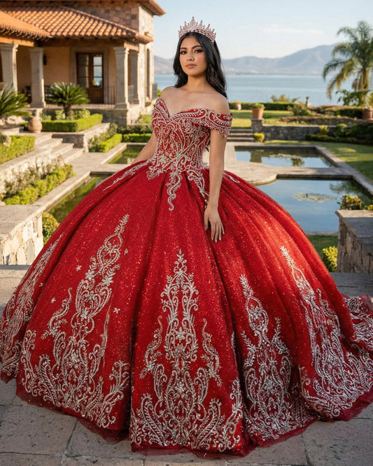 Stylish Embroidery Ball Gown Sweetheart Sleeveless Quinceanera Prom Dresses