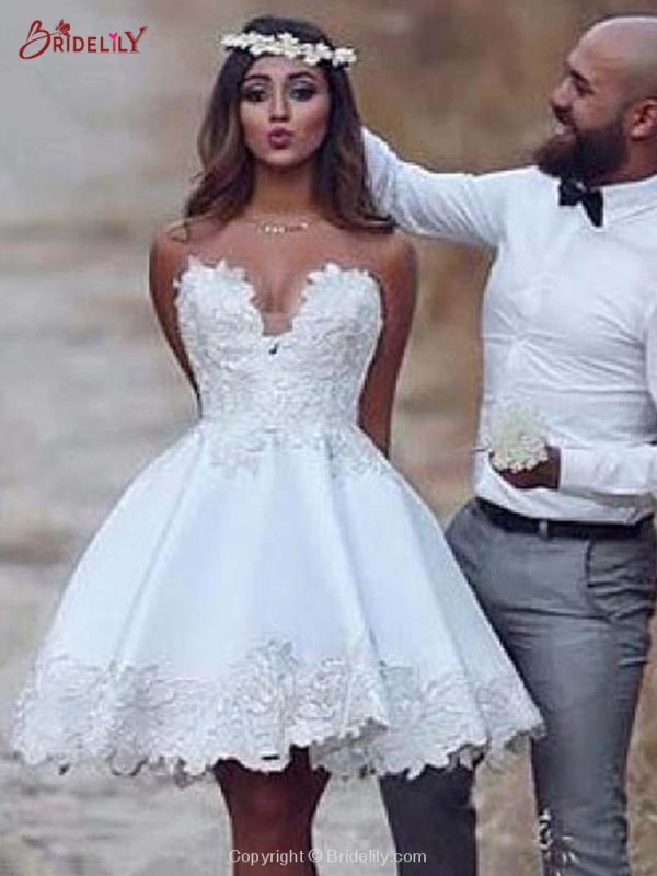 Super Cute Lace A-Line Wedding Dresses 24364734