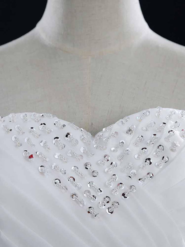 Sweetheart Lace Ball Gown Wedding Dresses