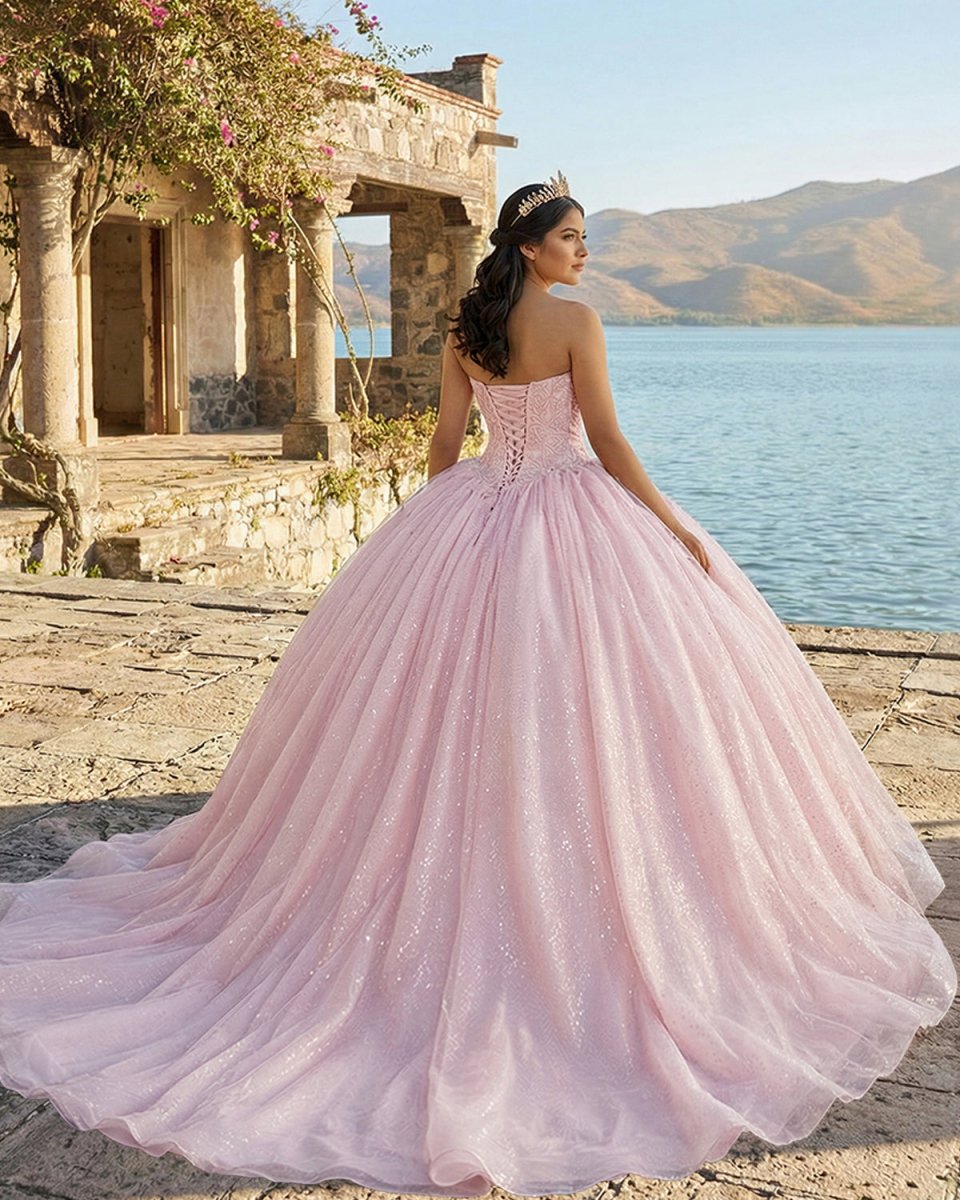Sweetheart Pink Ball Gown Birthday Quinceanera Dresses