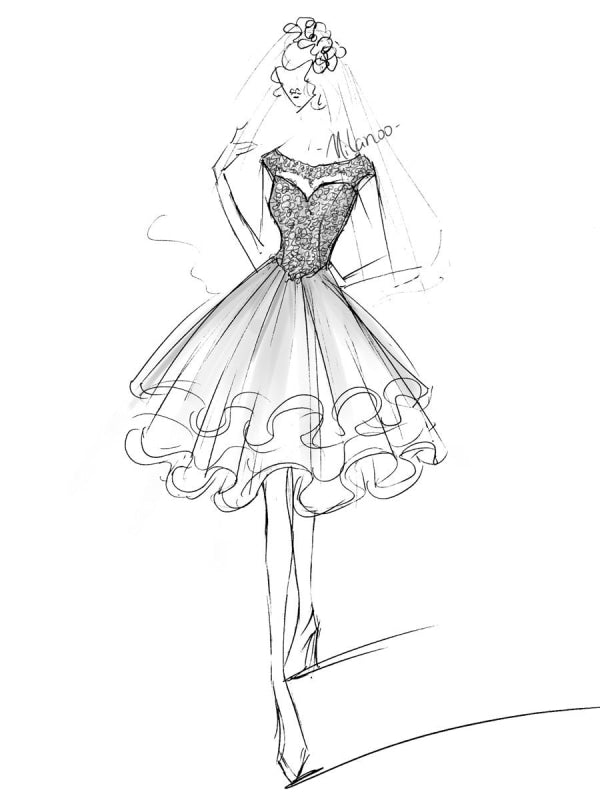 Wedding Dresses A Line Jewel Neck Sleeveless Natural Waist Tulle Short Bridal Dress